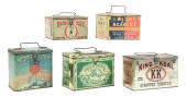 COLLECTION OF 5: TOBACCO TINS<