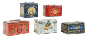 COLLECTION OF 5: TOBACCO TINS<