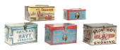 COLLECTION OF 5: TOBACCO TINS<
