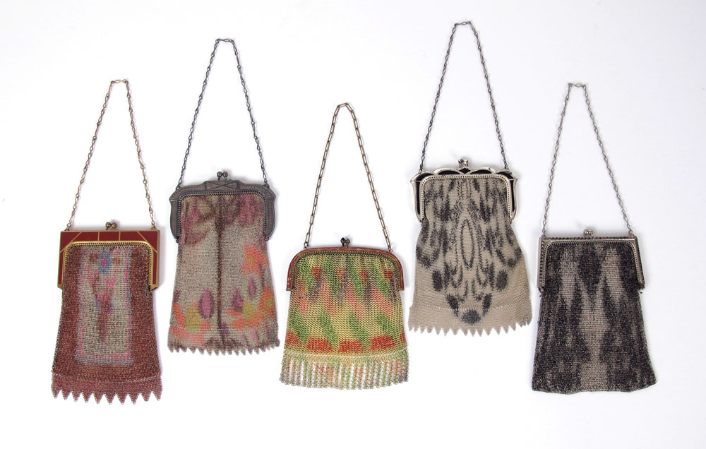 COLLECTION OF 5 VINTAGE MESH