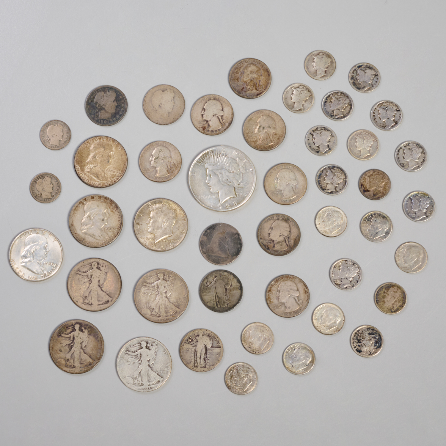COLLECTION OF (51) U.S. SILVER