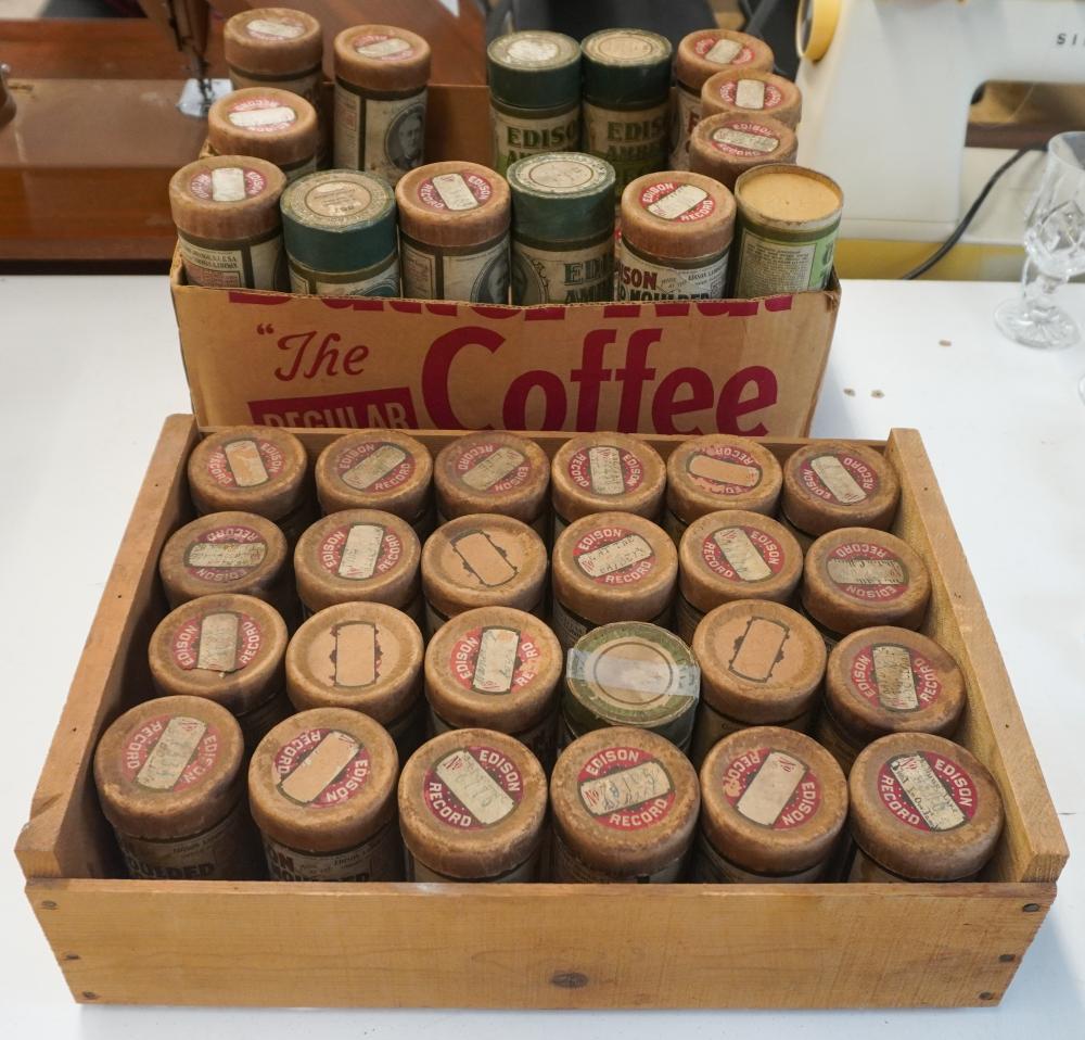 COLLECTION OF 58 EDISON CYLINDRICAL
