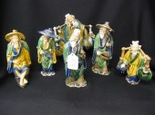Collection of 6 Chinese Mudmen