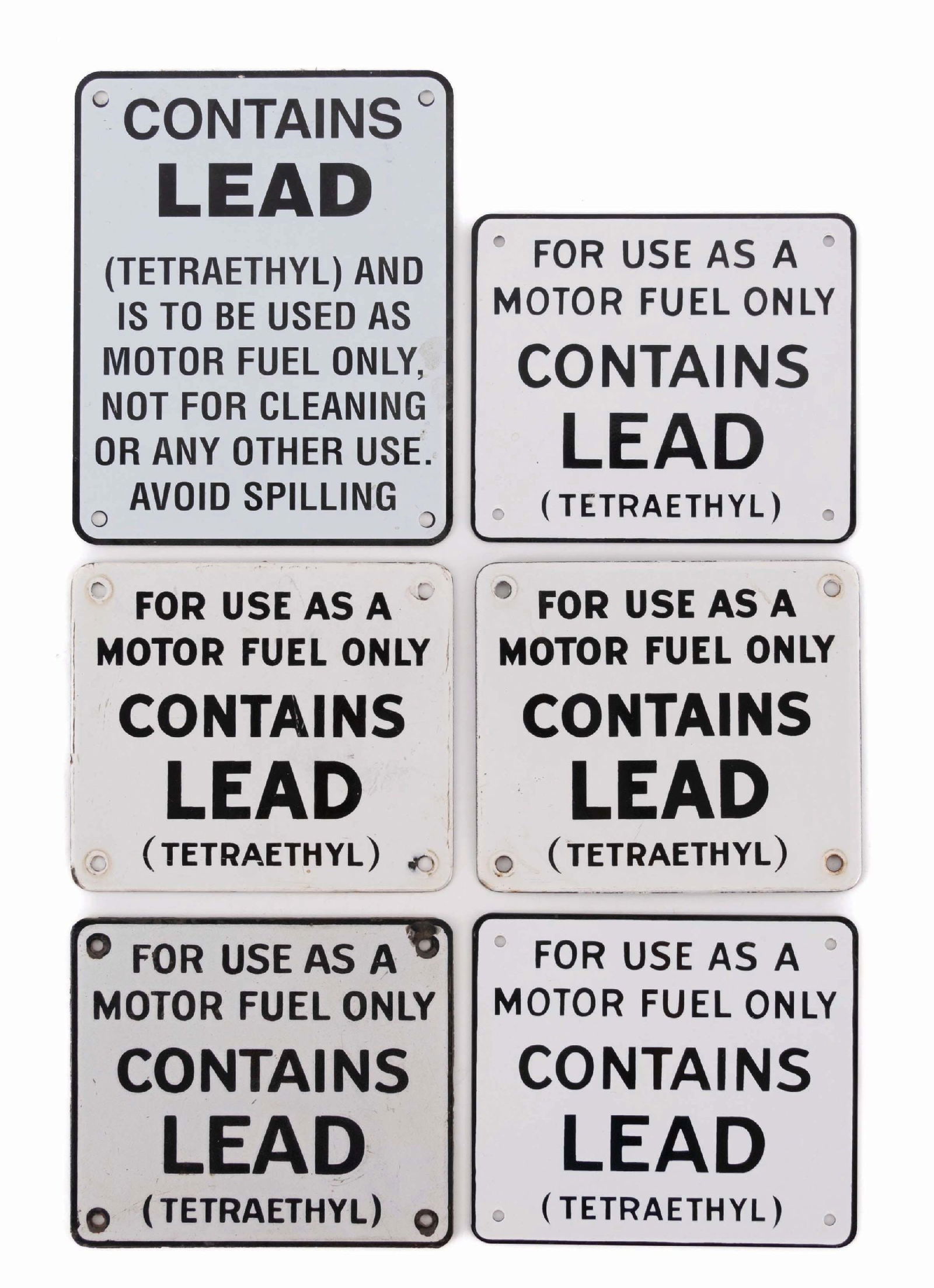 COLLECTION OF 6: CONTAINS LEAD