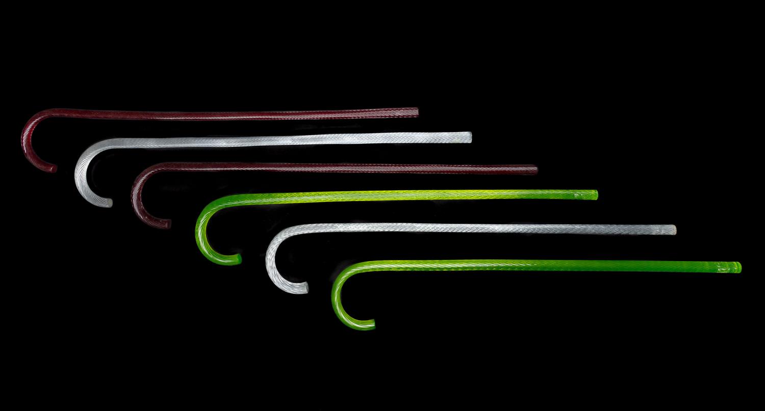 COLLECTION OF 6 GLASS "END OF