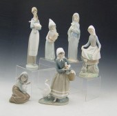 COLLECTION OF 6 LLADRO FIGURIN