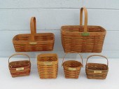 COLLECTION OF 6 LONGABERGER CH