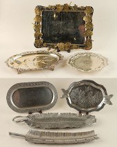 COLLECTION OF 7 SILVERPLATE AN