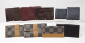 COLLECTION OF 9 DESIGNER LEATH
