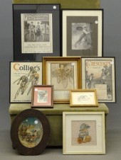 Collection of (9) framed 19th