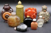 COLLECTION OF (9) SNUFF BOTTLE