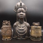 COLLECTION OF AFRICAN BRONZE O