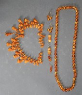 COLLECTION OF AMBER AND AMBER