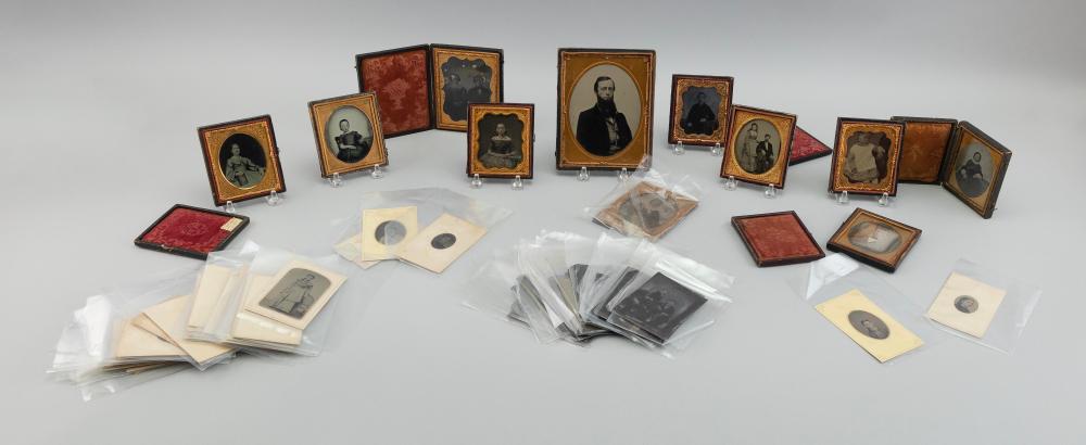 COLLECTION OF AMBROTYPES AND