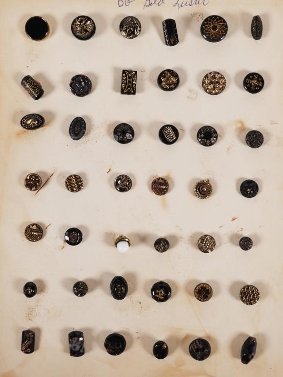 COLLECTION OF ANTIQUE BLACK GLASS