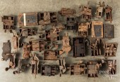 COLLECTION OF ANTIQUE IRON DOO