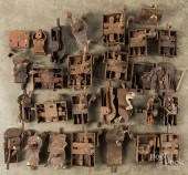 COLLECTION OF ANTIQUE IRON DOO