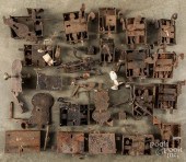 COLLECTION OF ANTIQUE IRON DOO