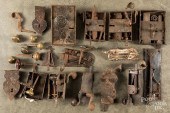 COLLECTION OF ANTIQUE IRON DOO