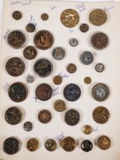 COLLECTION OF ANTIQUE METAL BU