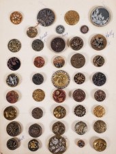 COLLECTION OF ANTIQUE METAL BU