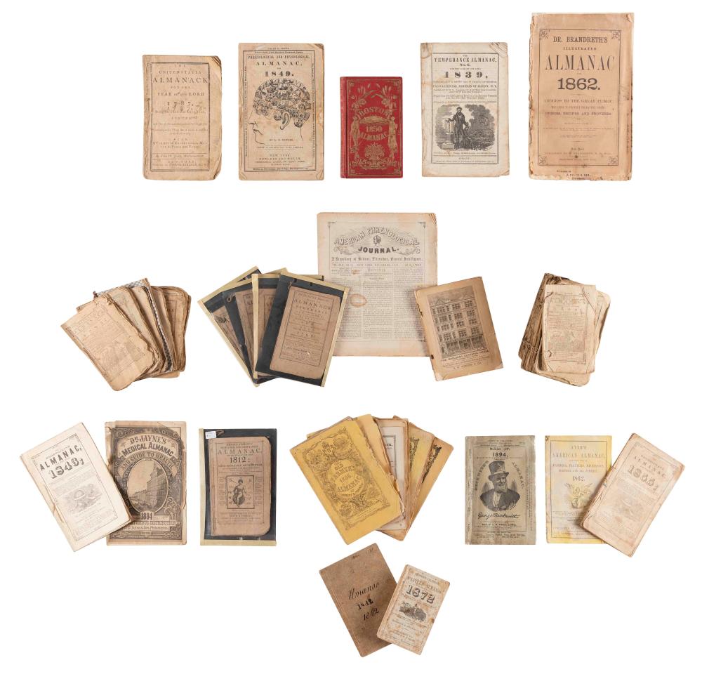 COLLECTION OF APPROX. 50 ALMANACS