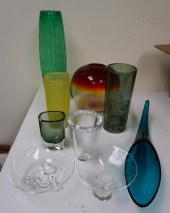 COLLECTION OF ART GLASS, INCLU