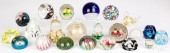COLLECTION OF ART GLASS PAPERW