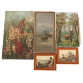 COLLECTION OF ARTWORK; GLADIOL