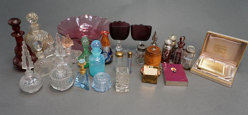 COLLECTION OF ASSORTED CUT CRYSTAL,