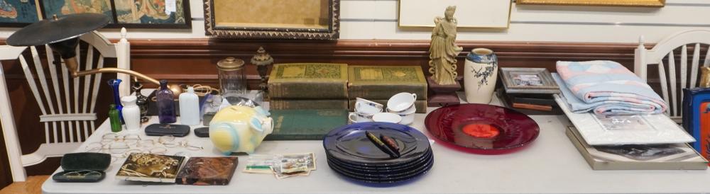 COLLECTION OF ASSORTED GLASSWARE, A