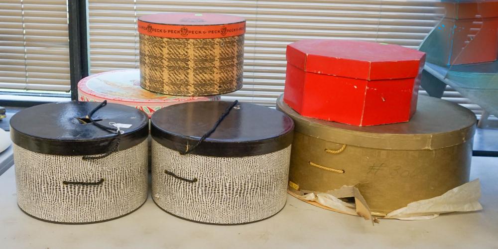 COLLECTION OF ASSORTED HATS AND HAT