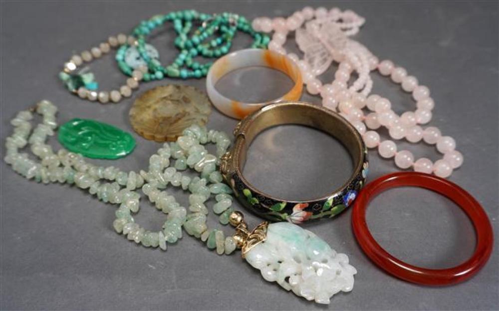 COLLECTION OF ASSORTED JADE,