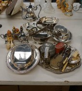 COLLECTION OF ASSORTED SILVERP