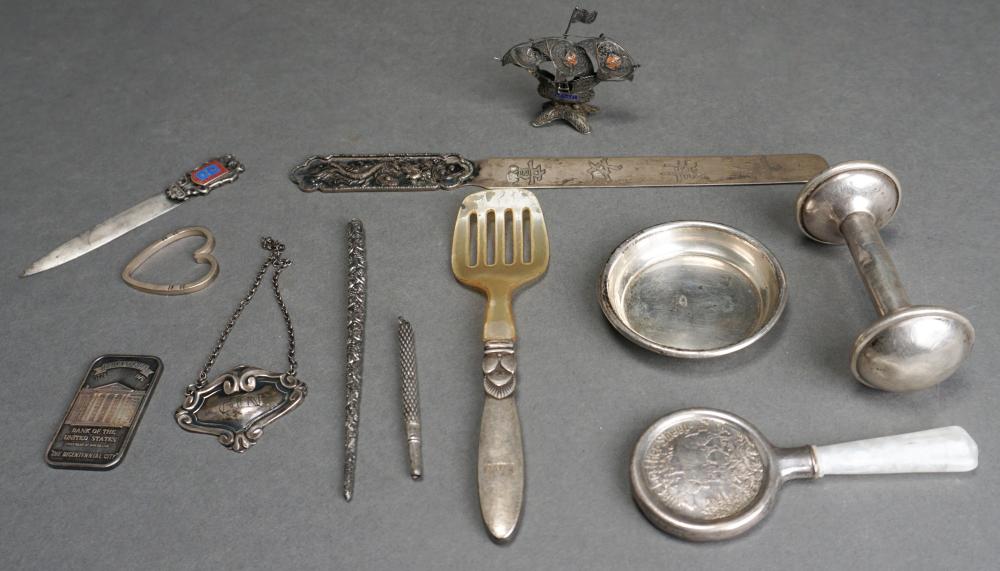 COLLECTION OF ASSORTED STERLING AND