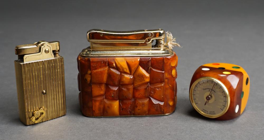 COLLECTION OF BAKELITE AND BRASS
