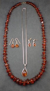 COLLECTION OF BALTIC AMBER JEW