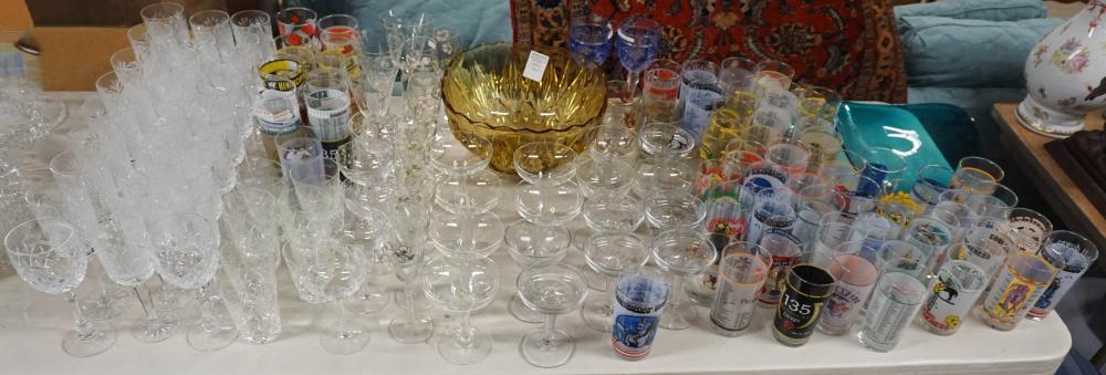 COLLECTION OF BAR GLASSWARE