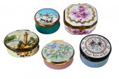 COLLECTION OF BATTERSEA BOXESc