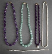 COLLECTION OF BEADED JEWELRY W