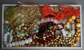COLLECTION OF BEADED NECKLACES