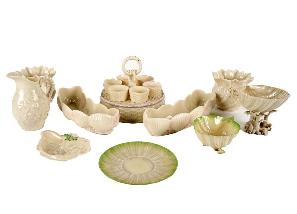 COLLECTION OF BELLEEK PORCELAIN