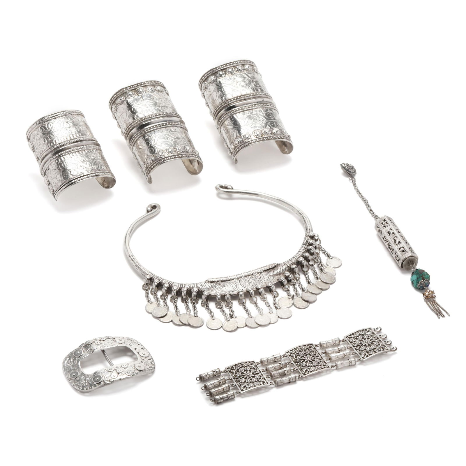 COLLECTION OF BERBER SILVER
