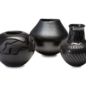 Collection of Blackware Pottery lot