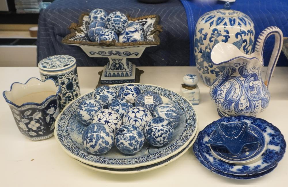 COLLECTION OF BLUE AND WHITE
