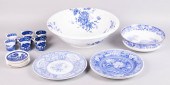 COLLECTION OF BLUE AND WHITE P
