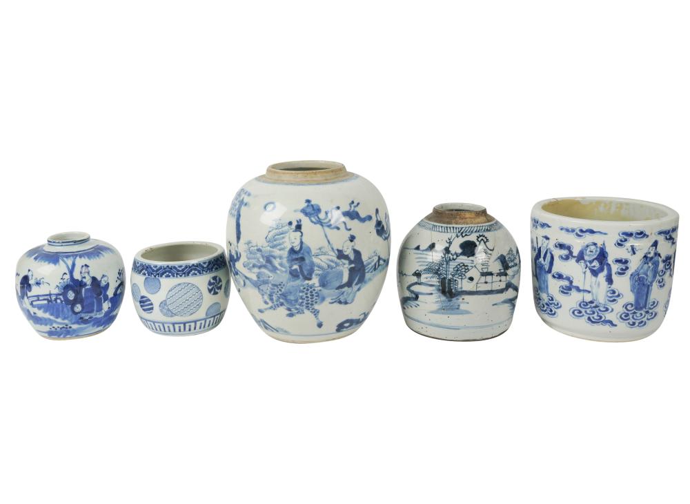 COLLECTION OF BLUE AND WHITE