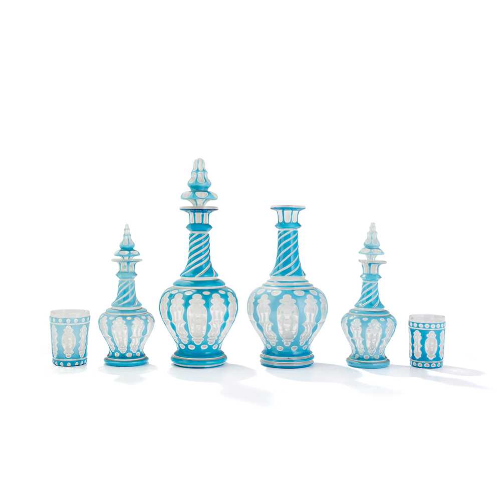COLLECTION OF BOHEMIAN OVERLAY