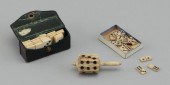 COLLECTION OF BONE GAME PIECES