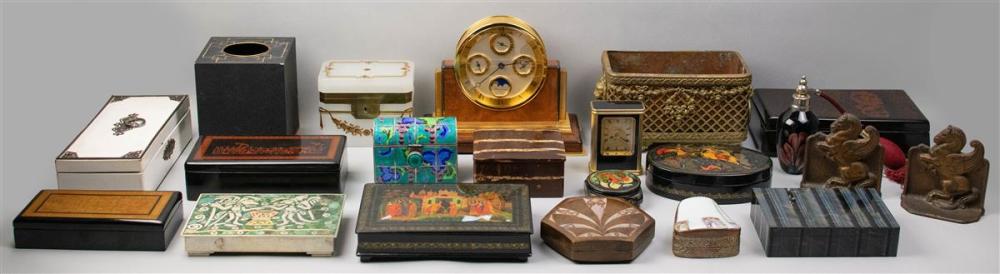 COLLECTION OF BOXES AND